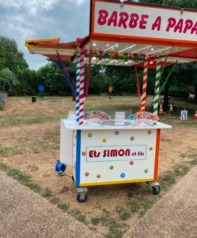 Banc de barbe à papa