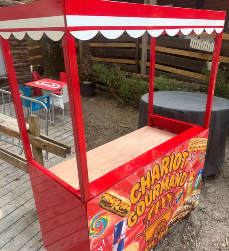 Chariot food truck sur mesure